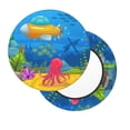 thumbnail image 2 of Balery Submarine And Landscape Fundas de asiento para taburete de bar redondo de tela de terciopelo ajustables que protegen de arañazos y manchas para sillas de 14 a 17 pulgadas.-13 inch, 2 of 7