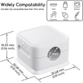 thumbnail image 5 of Cord Organizer Holder, 8 Pack Magnetic Desk Cable Clips Management, Hide Phone Charging Cable Keeper, Strong Adhesive Wire Charger Holder for Nightstand, Kitchen Appliances, Office Supplies, 5 of 14