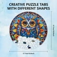thumbnail image 3 of 200Pcs 3D Owl Wooden Jigsaw Puzzles for Adults 27.7x27.7cm/10.82x10.82inch Wood Adult Puzzles Unique Shaped Wooden Puzzles Animal Colorful Jigsaw Puzzles for Birthday Gifts Family Games DIY, 3 of 8