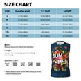 thumbnail image 6 of Balery Summer Birds and Flowers Men's Sleeveless Muscle Shirts Workout Tank Top, Moisture Wicking, Odor Protection-Medium, 6 of 8