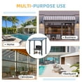 thumbnail image 3 of AECOJOY 5' x 8' Hardtop Gazebo Outdoor Aluminum Pergola ​For Garden, Patio, Backyard-​Black, 3 of 8