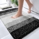 thumbnail image 4 of Alfombra de Baño Alfombras de Baño Conjuntos de 2 Piezas, Alfombra de Baño Tamaño 16,1x24 + 20x30 Pulgada Negro, 4 of 4