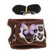 thumbnail image 4 of Conjunto de arnés con correa para animales pequeños, chaleco de tracción con correa para el pecho para conejo, hámster, conejillo de indias, color negro, S, 4 of 5