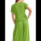 thumbnail image 5 of Conjunto de Dos Piezas para Mujer: Top Fruncido y Pantalón Conjunto Informal Bohemio de Cintura Alta con Bolsillos Verde L, 5 of 7