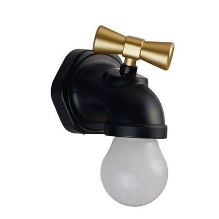 

Water Tap Shape Lamp LED Antique Faucet Tap Long Tap Long Time Night Time Night light Wall Rechargeable Voice Control