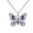 Purple-A, variant on Wioihee Clearance Under $2.00 Crystal Jewelry Set, Birthstone Pendant Necklace Drop Dangle Earrings for Women