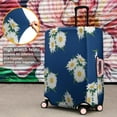 thumbnail image 4 of Navy Daisy Flower White Blooms Pattern Luggage Cover Fashion Suitcase Cover Baggage Covers Fit 25-28 Inch Luggage (Go Travel), 4 of 5