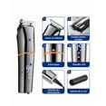 thumbnail image 4 of Rasuradora Xtellar Eléctrica Afeitadora Barba Hombre Kit 6 En 1 Barba Cabello Nariz Rasuradora Recargable Color Plateado, 4 of 5