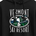 thumbnail image 3 of Peanuts - Vermont Ski Resort - Juniors Cropped Pullover Hoodie, 3 of 6