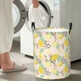 thumbnail image 6 of Uemuo Lemon Leaves Pattern Circular Laundry Hamper Basket with handles,Collapsible laundry basket,Large capacity laundry hamper,Laundry Organizer-Medium, 6 of 8
