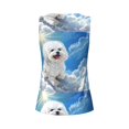 thumbnail image 5 of Picia Cute Cloud Bichon Frise Pattern Women's Workout Tank Top,Breathable Activewear,Slim Fit Athletic Top,Versatile Workout Moisture-wicking top-X-Large, 5 of 9