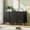 black, variant on TEQIN Fluted 6 Drawers Dresser,56.3" Wide Modern Chest of Drawers,Curved Profile Design, Dresser TV Stand, Wood Drawer Organizer for Bedroom, Living Room, Hallway