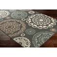 thumbnail image 3 of Alfresco Black/Seafoam 8'10" Round Cottage Indoor/Outdoor Round Area Rug, 3 of 3
