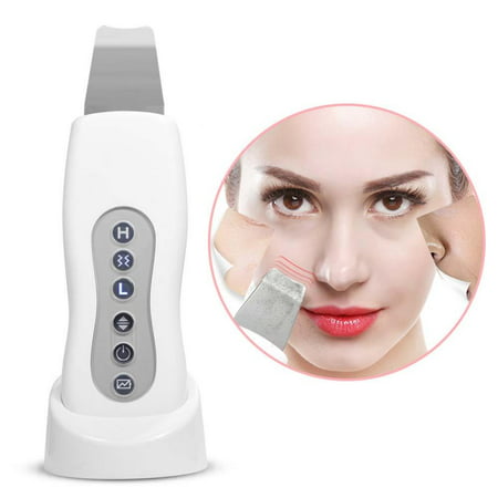 Dilwe Pores Cleaning Machine, EMS Lifting and Tightening Skin Scrubber Cleaner Skin Peeling Face Pores Ultrasonic Skin Deep