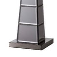 thumbnail image 4 of Table Lamp with Mirrored Tower Design Body, Silver - Saltoro Sherpi, 4 of 5