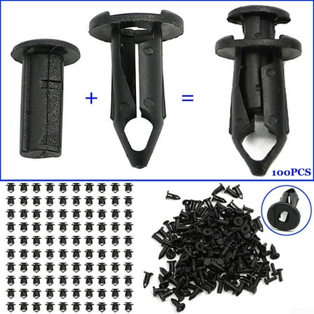 

100Pcs Set Car Fender Rivets Push Pins Replacement Kit For Honda 90653-HC4-900