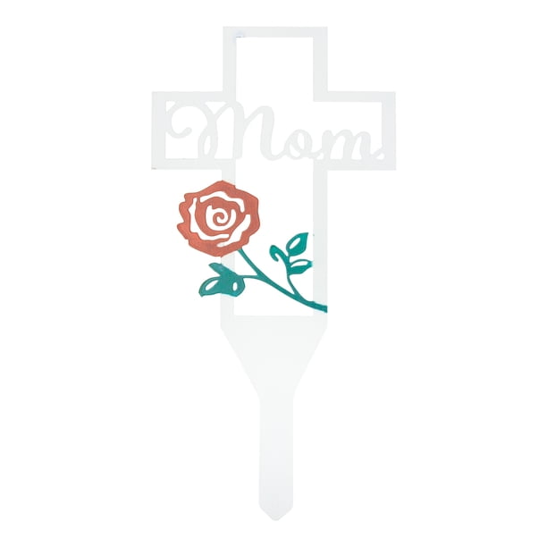 Mom Design Cementery Stake Decorativo Cementerio Cementerio Decoración de letreros de estaca al aire libre