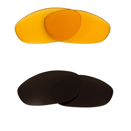 Best SEEK Replacement Lenses for Oakley Sunglasses MONSTER DOG HI Yellow Brown