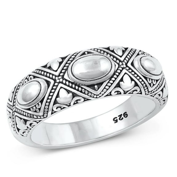 Wholesale Vintage Bali Designer Ring .925 Sterling Silver Band Jewelry Female Male Unisex Size 6