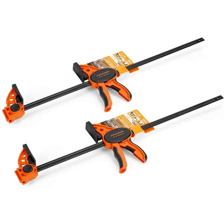 

DOYYS 24 One Hand Clamp/Spreader - 2-pack Medium Duty E-Z Hold Bar Clamps Set