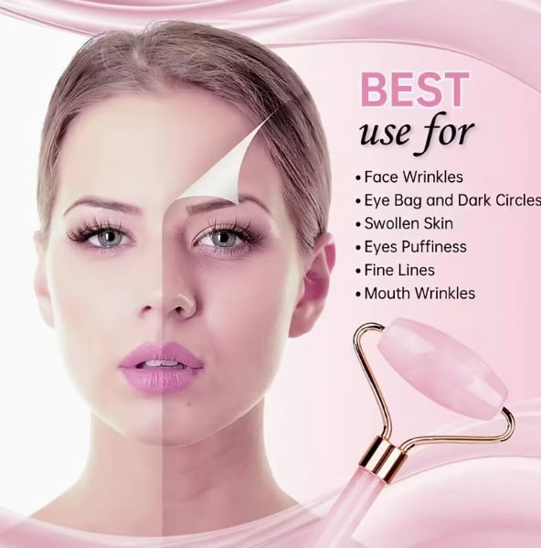 4pcs Facial Care Set - Gel Mask, Gel Eye Mask, Gua Sha Scraper & Double-Ended Massage Roller - Perfect Beauty Gift for Family and Friends