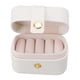 thumbnail image 4 of Mini Caja de Almacenamiento de Anillos, Organizador de Joyas de Cuero Pu Portátil, Estuche Pequeño Para Pendientes, Viaje, 4 of 7
