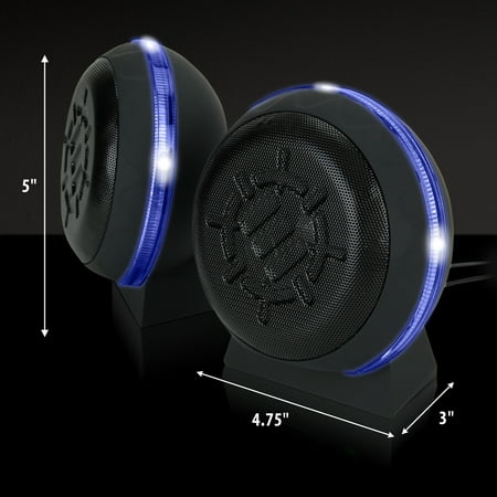 ENHANCE - SL2 USB Gaming 2.0 Computer Speakers - Blue LED