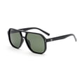 thumbnail image 2 of OPULIZE LUX Aviator Polarized Sunglasses - Anti-Glare Eyewear for Women Men - UV & Eyestrain Protection - Classic Aviator Style Glasses - Dark Green Lenses, Black Frame - Pack of 1, 2 of 8