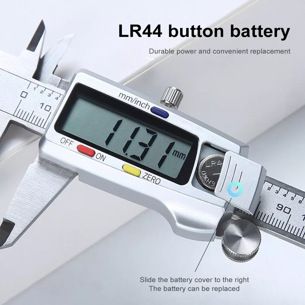 Vernier Caliper Stainless Steel 150mm Digital Caliper Vernier Gauge Micrometer Measuring Tool Metalworking Inspection Measuremen