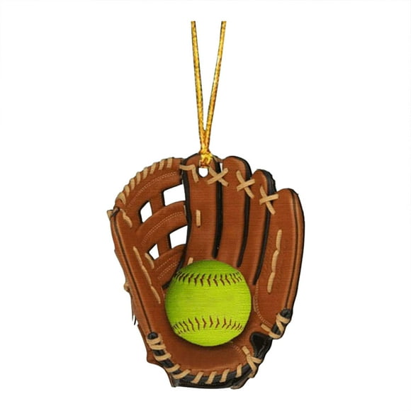 Personalized Softball Glove Ornament Softball Custom Name Ornament Softball Glove Flat Ornament Softball Lover Custom Softball Team Gift For Softball Player Softbal Ornament