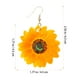 thumbnail image 3 of GOOHOCHY 1 par de pendientes colgantes de girasol acrílico, pendientes sencillos de gancho con forma de flor para mujeres y niñas., 3 of 8
