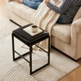 thumbnail image 3 of Modern Bar Stools Set of 2, 26 Inch Height Kitchen Counter Barstool, PU Leather Upholstered Bar Chairs with Footrest, for Living Room, 3 of 8