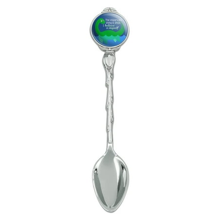 

Loch Ness Monster The Important Thing is That I Believe in Myself Novelty Collectible Demitasse Tea Coffee Spoon