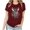 Wine, variant on VBTAPA Happy Easter Shirts for Women Funny Egg Graphic Tees Short Sleeve Cute Rabbit Bunny T-shirt Lightweight Holiday Blouse Tops Big Sales Today Army Green L