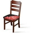 thumbnail image 4 of Love Heart Square Chair Cushion Cover Wear Resistant Seat Cushion Cover for Dining Chair Office Chair Upholstered Chair Seat Protective Slipcover Home Decoration, 4 of 5