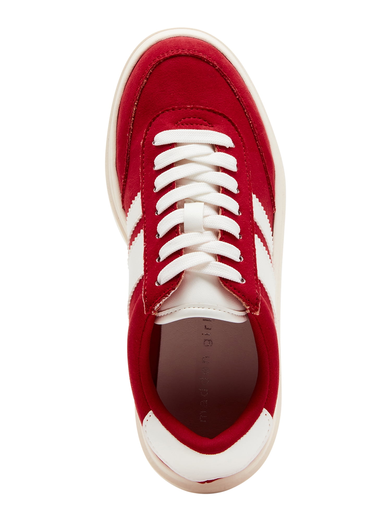Madden Girl Women's Navida Lace-up Platform Sneaker with Stripes