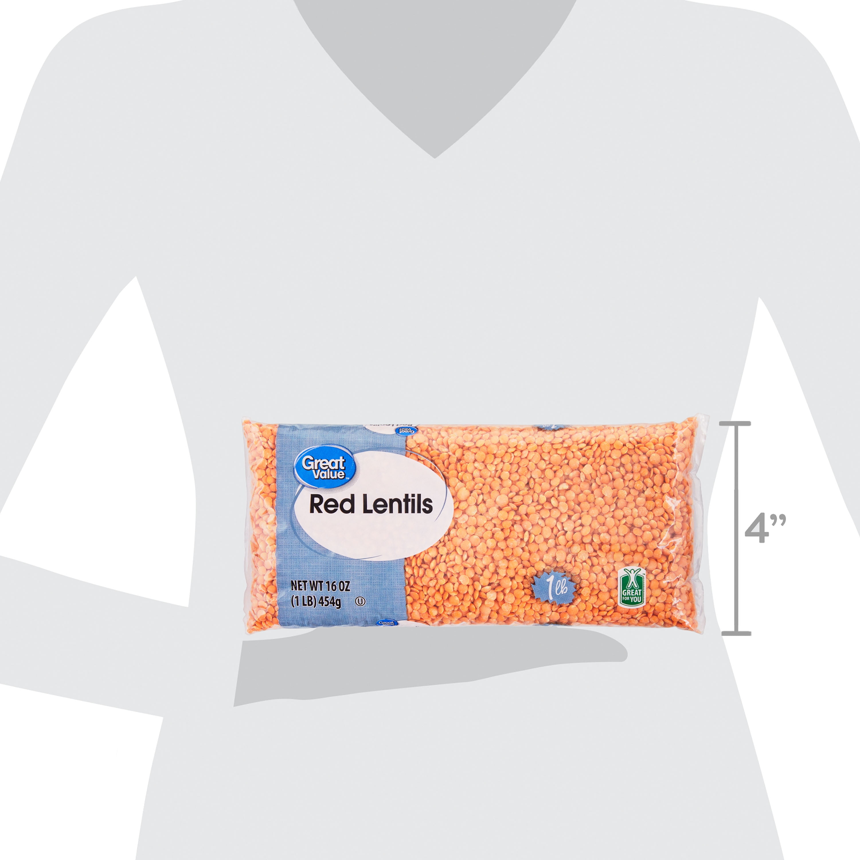 Great Value Red Lentils, 1 lb