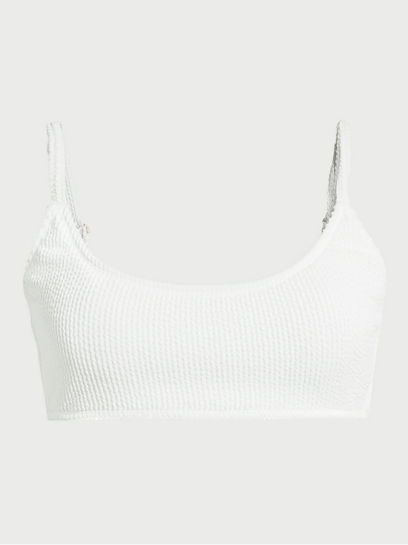 No Boundaries Juniors' Crinkle Bralette Bikini Top, Sizes S