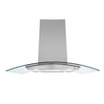 thumbnail image 1 of Campana extractora Supra CI-76 con cristal curvo de 76 cm color acero, 1 of 6
