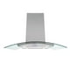 thumbnail image 1 of Campana extractora Supra CI-76 con cristal curvo de 76 cm color acero, 1 of 6