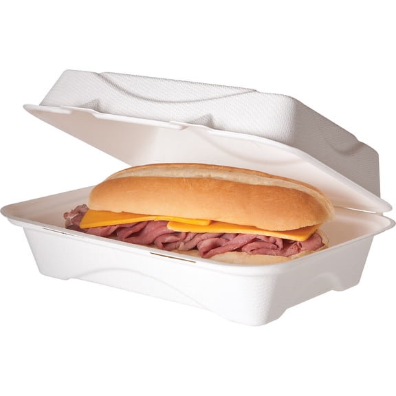 Eco-Products Hoagie Clamshell Box 250/Carton (EP-HC96NFA)