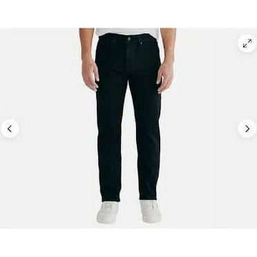 Men's Lucky 410 Athletic Straight Leg Stretch Jeans Black 42Wx32L