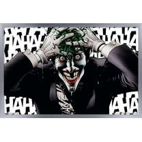 DC Comics - The Joker - Crazy Wall Poster, 14.725" x 22.375", Framed
