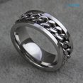 thumbnail image 1 of Anillo De Dedo De Acero Inoxidable A La Moda, 1 of 3