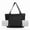 Black, variant on Rupoun Green Canvas Yoga Mat Storage Bag Pilates Carrier Tote Gym Shoulder Bag for Office Workout, 9.84 inches / 25 cm