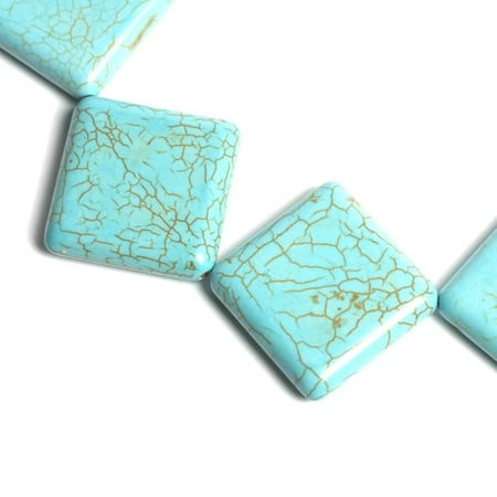 Cousin Diamond Gemstone Turquoise Strand, 6 Piece