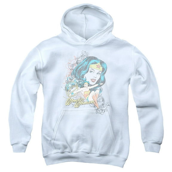 Dc - Wonder Scroll - Youth Hooded Sweatshirt - Small