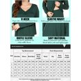 thumbnail image 3 of Avidlove Women's Pajama Set Two Piece Long Sleeve Sleepwear Soft V Neck Pj Top and Long Pants Loungwear, 3 of 7