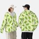 thumbnail image 4 of Balery Green Peas Sudadera ligera de manga larga con capucha y protección solar UPF 50+ para hombre y mujer, ideal para pesca y running-Large, 4 of 7