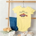 thumbnail image 4 of Gill McFinn Psychotropic Trout Fishing Romper Boys or Girls Infant Baby Brisco Brands 12M, 4 of 6